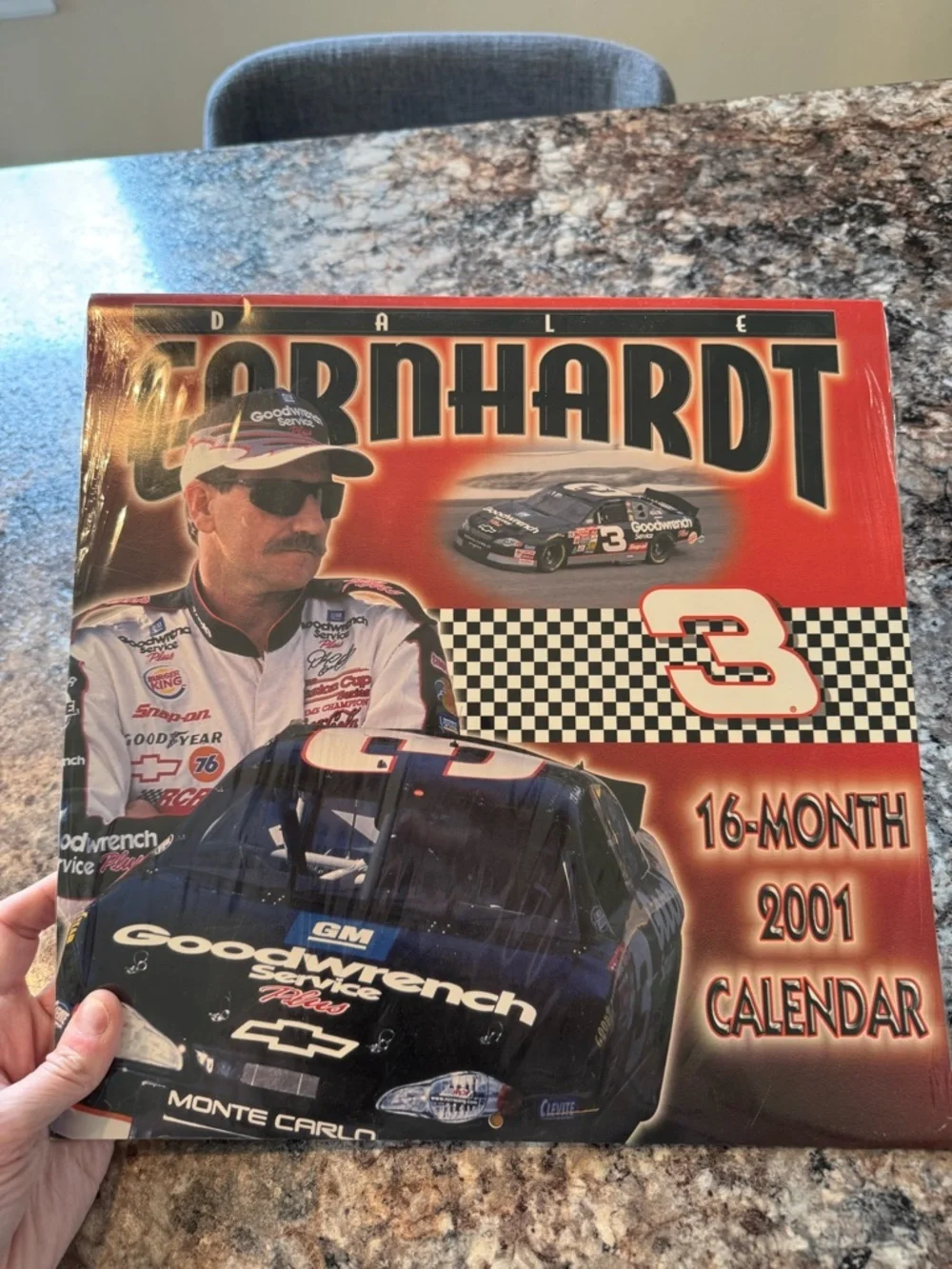 Dale Earnhardt #3 Goodwrench 2001 Racing Calendar - Red Black